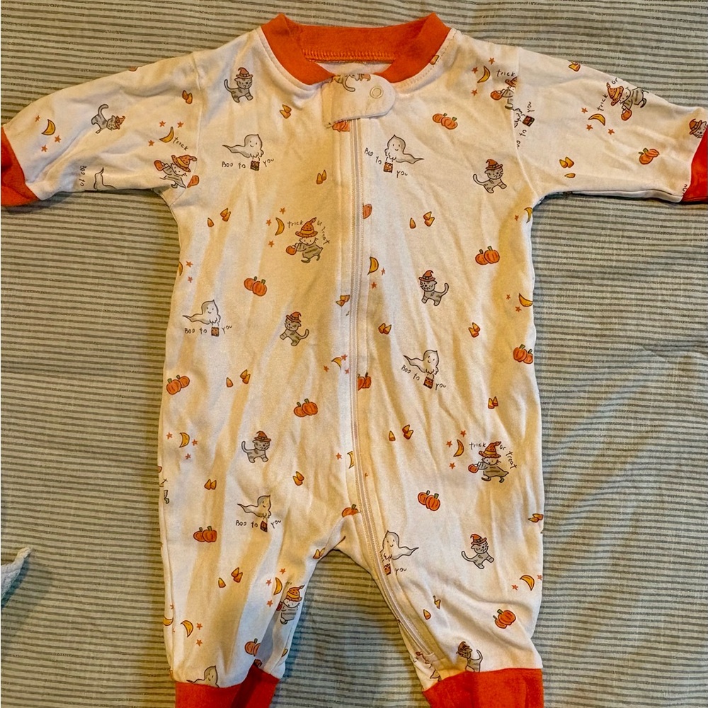 Kissy Kissy Footless Zip Halloween Pjs